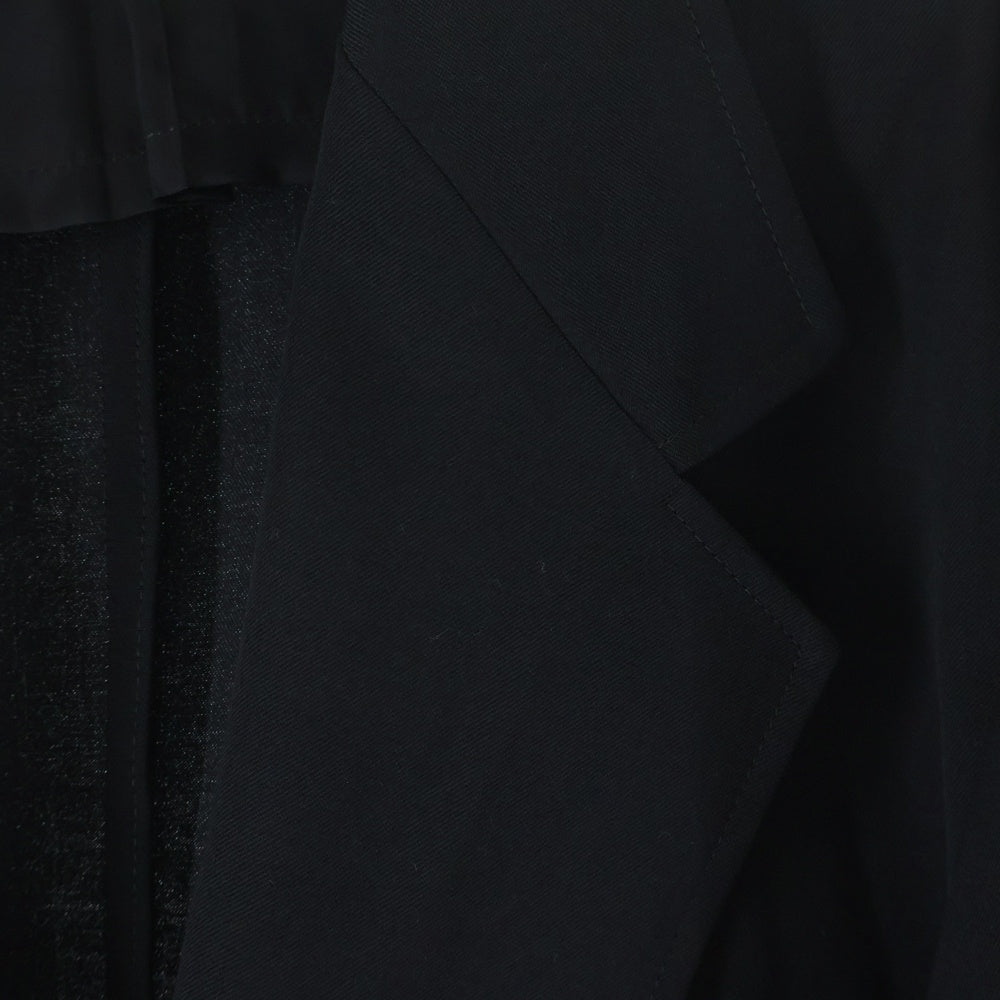 Yohji Yamamoto POUR HOMME(ヨウジヤマモト プールオム) GABARDINE FRONT CURVE 1B テーラードジャケット ブラック HD-J37-100