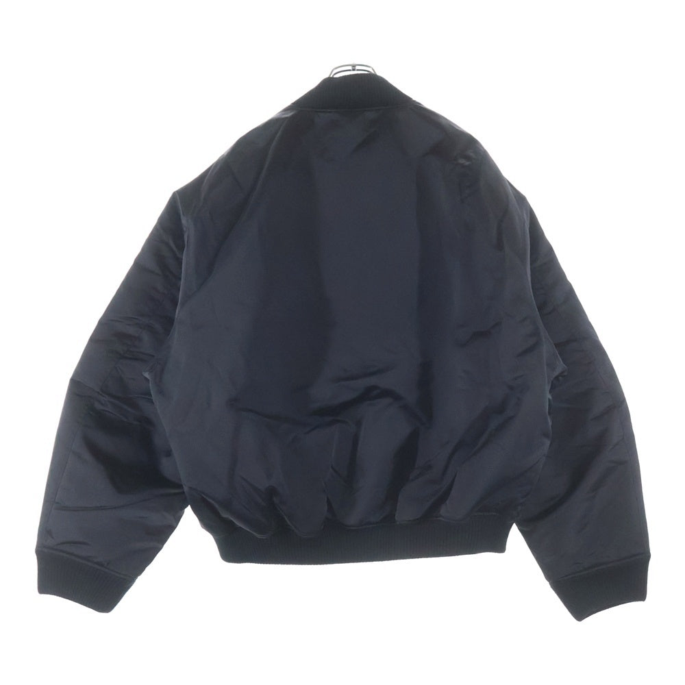 Acne Studios(アクネ ストゥディオズ) ロゴグラム 中綿ボンバージャケット MA-1 ブルゾンジャケット ブラック FN-MN-OUTW001129