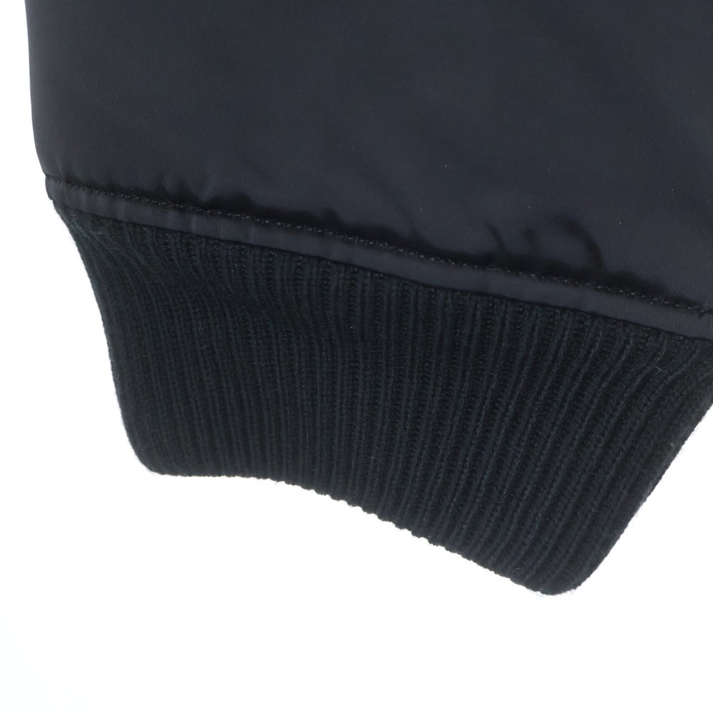 Acne Studios(アクネ ストゥディオズ) ロゴグラム 中綿ボンバージャケット MA-1 ブルゾンジャケット ブラック FN-MN-OUTW001129