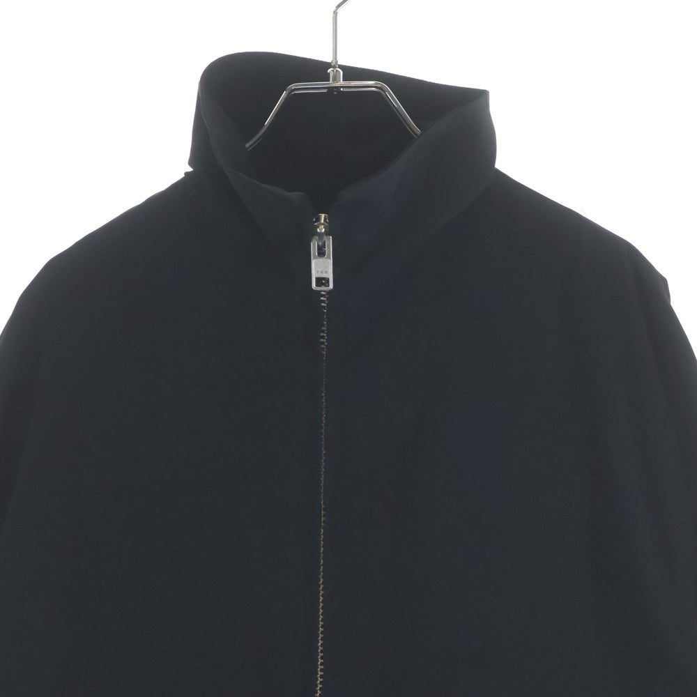 Yohji Yamamoto(ヨウジヤマモト) TA/PE CREPE DE CHINE SHIRRING SLEEVE JACKET FQ-Y53-500 デシン フライトブルゾンジャケット ブラック