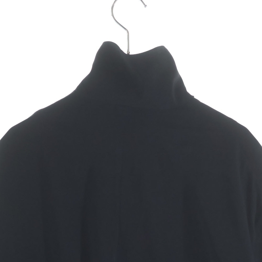 Yohji Yamamoto(ヨウジヤマモト) TA/PE CREPE DE CHINE SHIRRING SLEEVE JACKET FQ-Y53-500 デシン フライトブルゾンジャケット ブラック