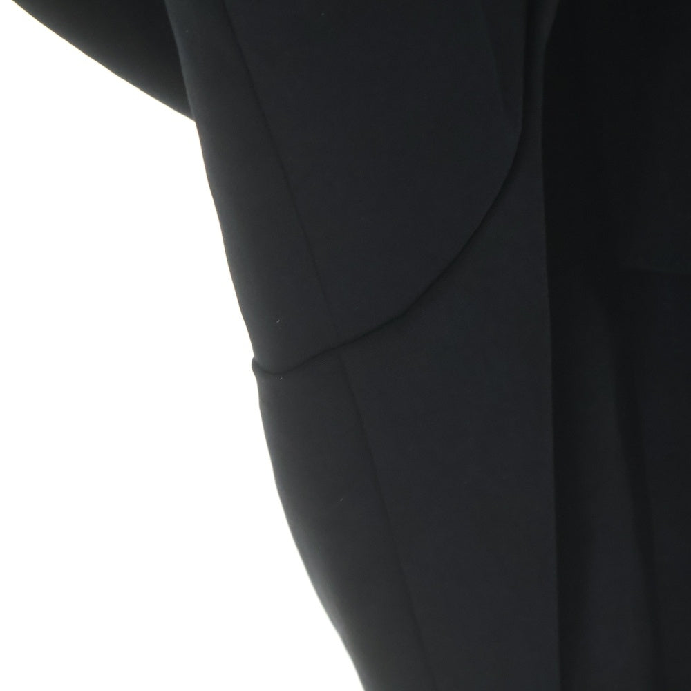 Yohji Yamamoto(ヨウジヤマモト) TA/PE CREPE DE CHINE SHIRRING SLEEVE JACKET FQ-Y53-500 デシン フライトブルゾンジャケット ブラック
