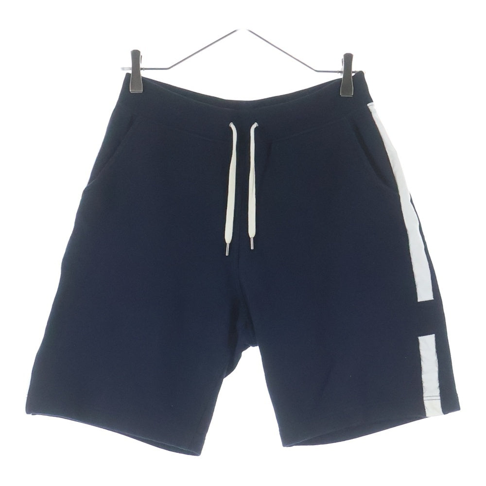 HERMES(エルメス) Hロゴサイドライン コットンハーフパンツ ショーツ ネイビー