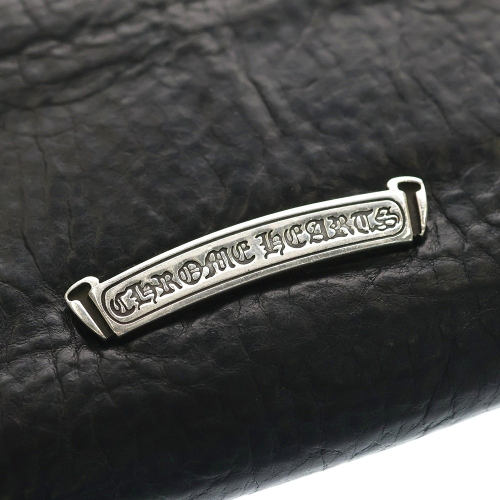 CHROME HEARTS(クロムハーツ) JUDY CROSS BALL ジュディ クロス ボール ボタン レザーウォレット 長財布 ブラック