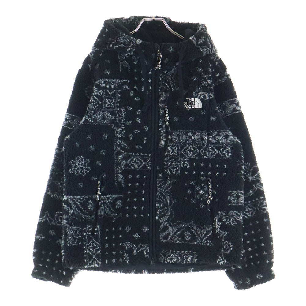 THE NORTH FACE(ザノースフェイス) NOVELTY PLAY GREEN FLEECE HOODIE NJ4FN67A ノベルティ プレイ グリーン フリース フーディ ボアジャケット ブラック