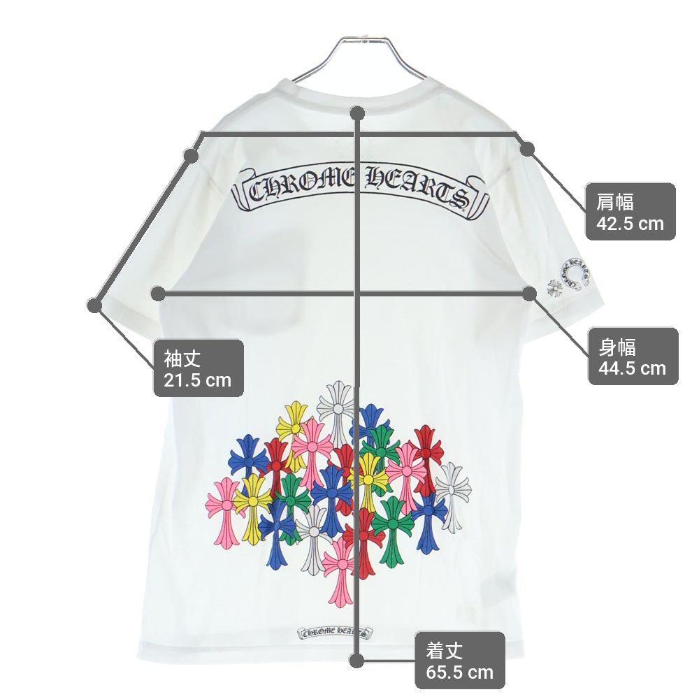 CHROME HEARTS(クロムハーツ) Cemetery Cross T-Shirt マルチセメタリークロス 半袖Tシャツ カットソー ホワイト