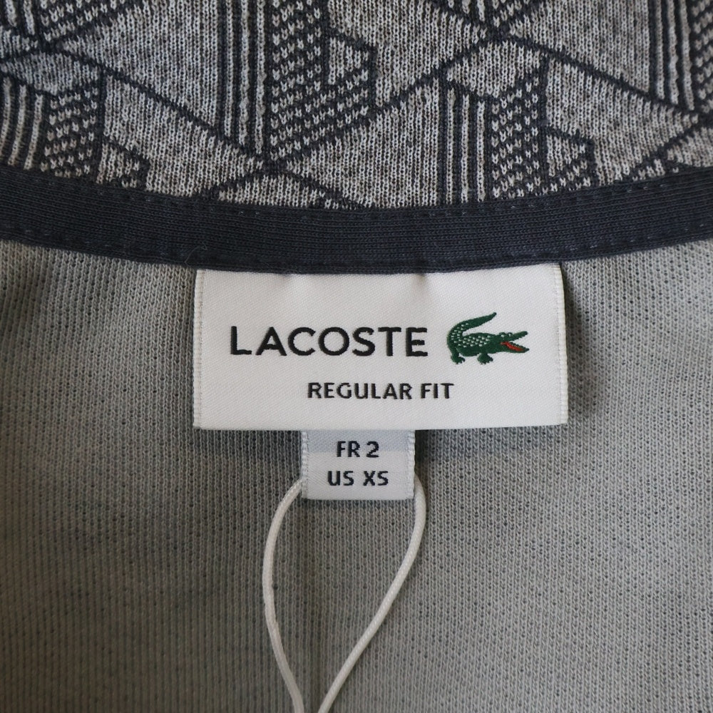 LACOSTE(ラコステ) MONOGRAM JACQUARD TRACK JACKET ラコステ モノグラム ジャガード トラックジャケット グレー SH1368