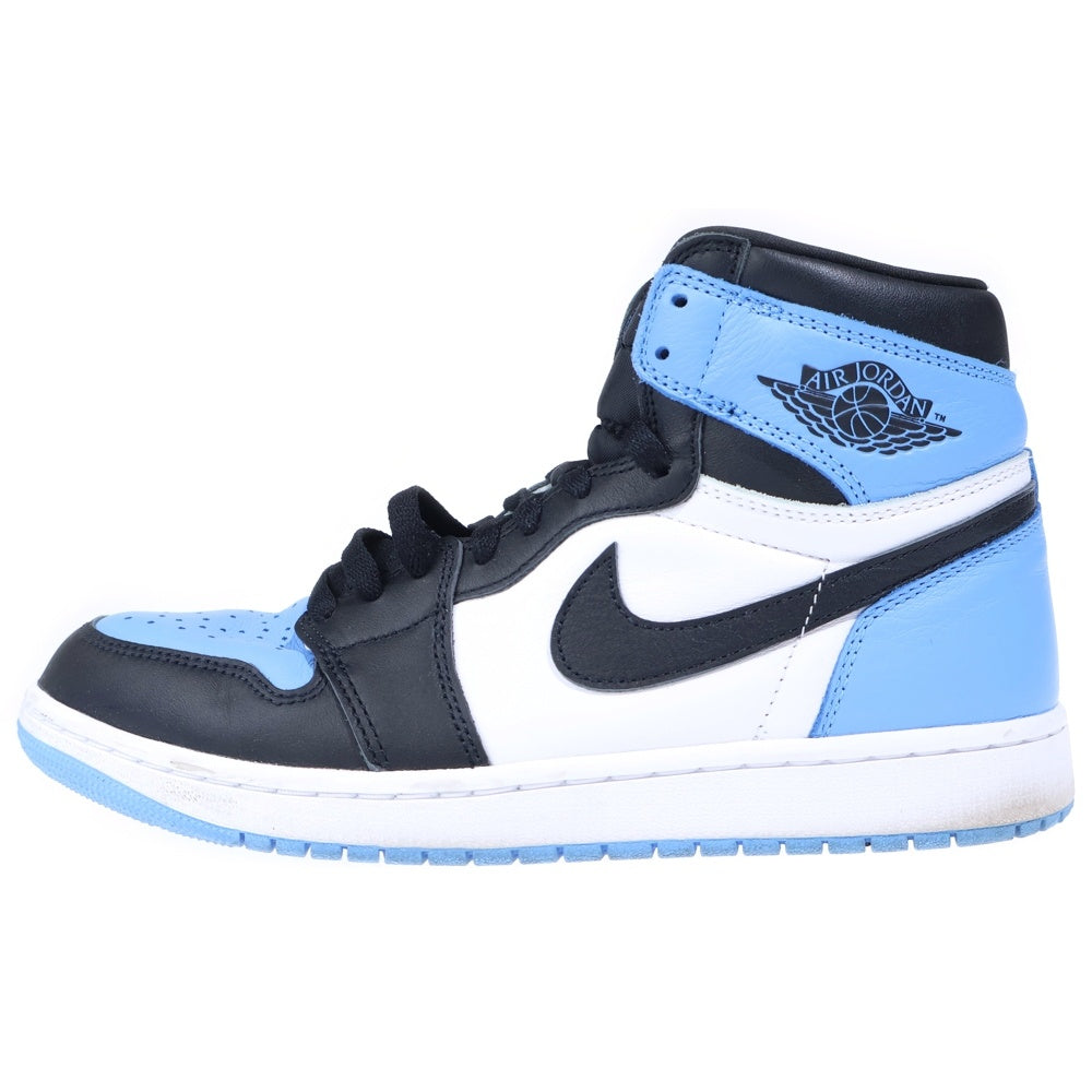 NIKE(ナイキ) AIR JORDAN 1 RETRO HI OG UNIVERSITY BLUE UNC TOE エアジョーダン レトロ ユニバーシティブルー ユーエヌシートゥ ハイカットスニーカーUS9/27cm DZ5485-400
