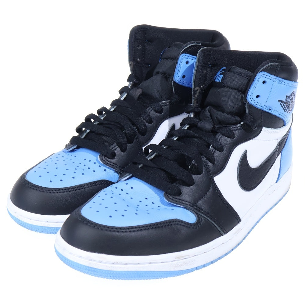 NIKE(ナイキ) AIR JORDAN 1 RETRO HI OG UNIVERSITY BLUE UNC TOE エアジョーダン レトロ ユニバーシティブルー ユーエヌシートゥ ハイカットスニーカーUS9/27cm DZ5485-400