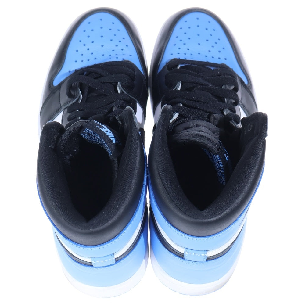 NIKE(ナイキ) AIR JORDAN 1 RETRO HI OG UNIVERSITY BLUE UNC TOE エアジョーダン レトロ ユニバーシティブルー ユーエヌシートゥ ハイカットスニーカーUS9/27cm DZ5485-400