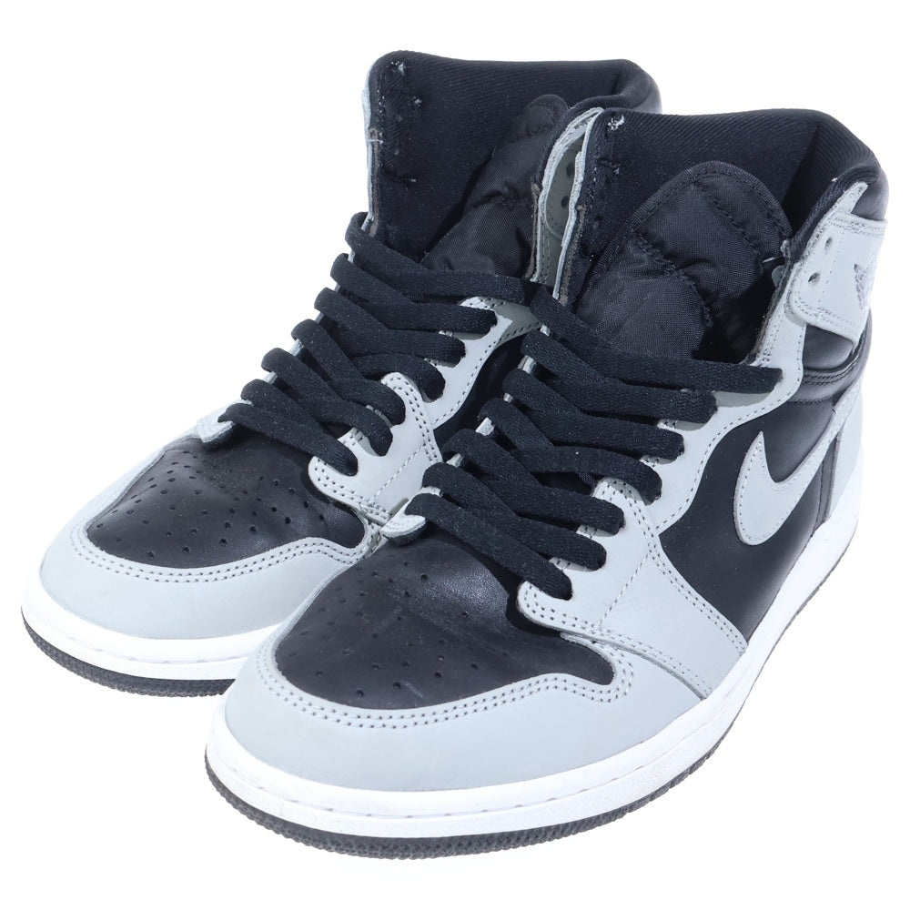 NIKE(ナイキ) Air Jordan 1 High OG Shadow 2.0 エアジョーダン1 ハイ OG シャドウ 2.0 ハイカットスニーカー グレー US9/27cm 555088-035