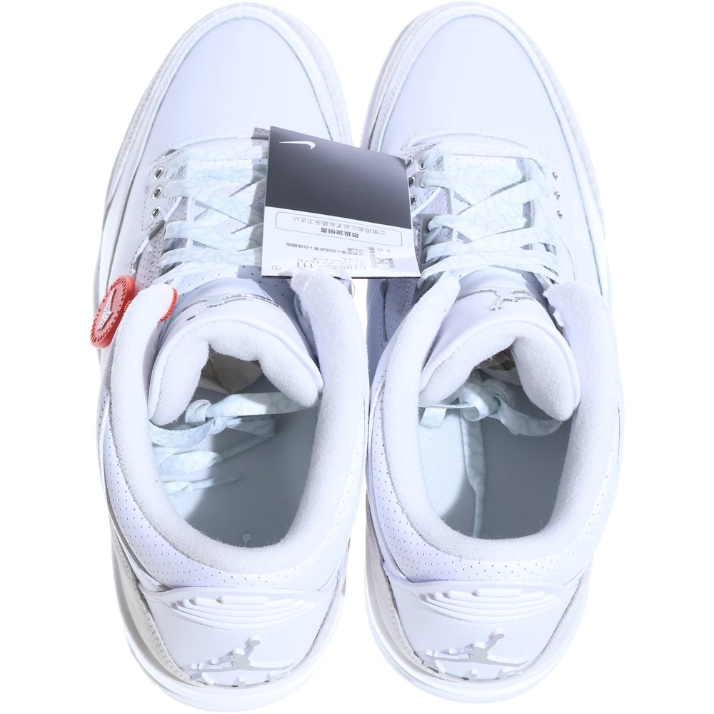 NIKE(ナイキ) AIR JORDAN 3 RETRO エアジョーダン3 ハイカットスニーカー ホワイト US10.5/28.5cm CT8532-111