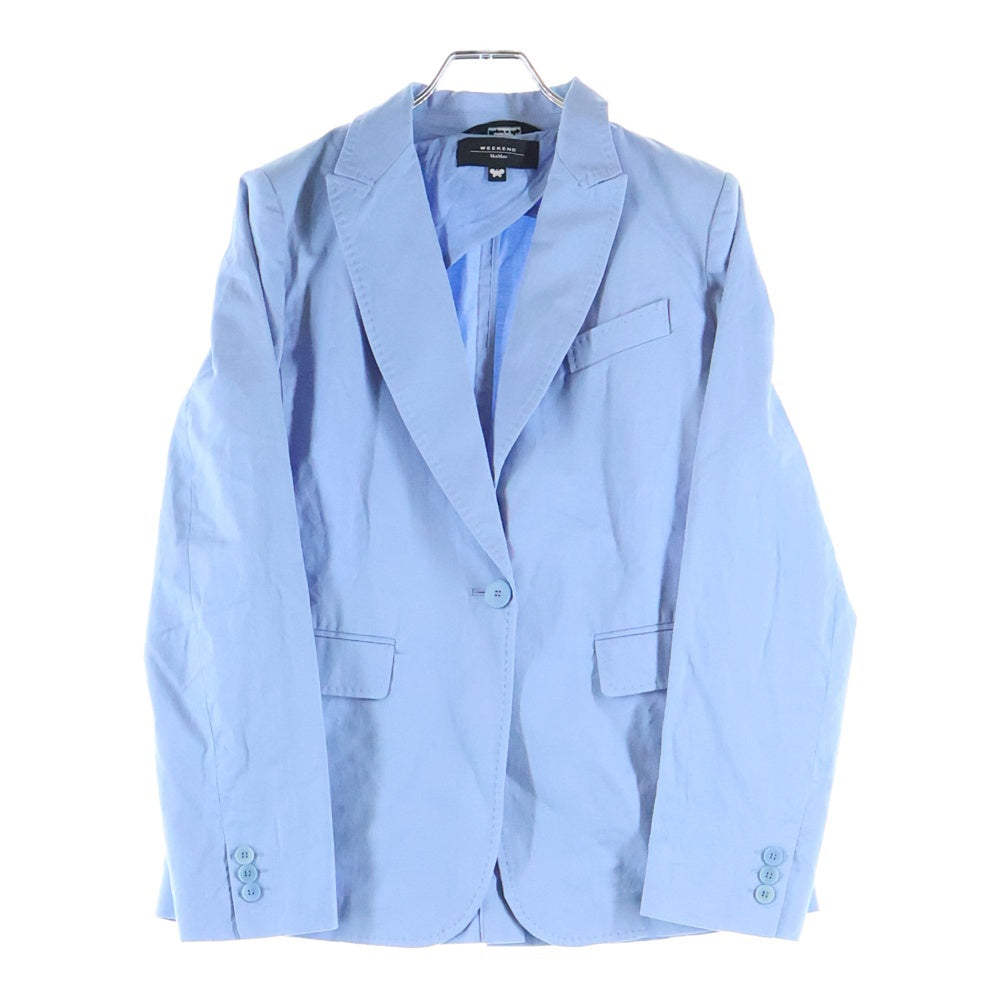 Max Mara(マックスマーラ) シングル フラップポケット テーラードジャケット ライトブルー レディース