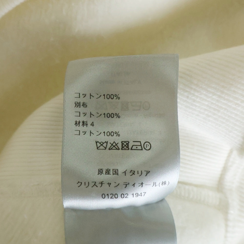 DIOR(ディオール) 22SS 総柄 オブリーク ジャガード プルオーバーフーディー パーカー スウェット ホワイト レディース 113J631A0684