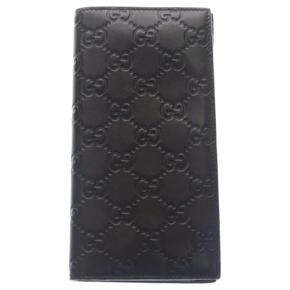 GUCCI(グッチ) グッチシマ GG柄 ロングウォレット ブラウン 307774 0959