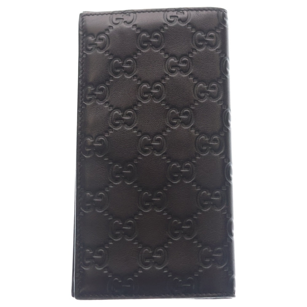 GUCCI(グッチ) グッチシマ GG柄 ロングウォレット ブラウン 307774 0959