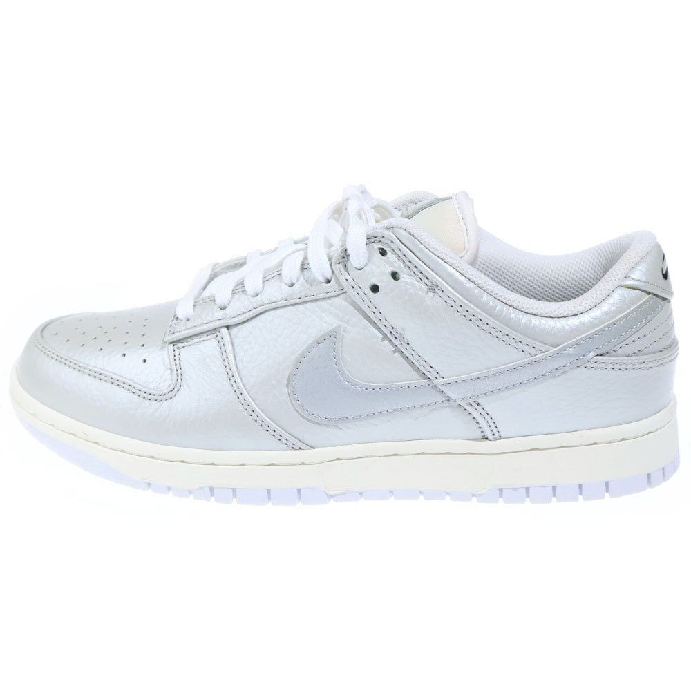 NIKE(ナイキ) Dunk Low SE Metallic Silver ダンク ロー SE メタリックシルバー ローカットスニーカー US9.5/27.5cm シルバー DX3197-095