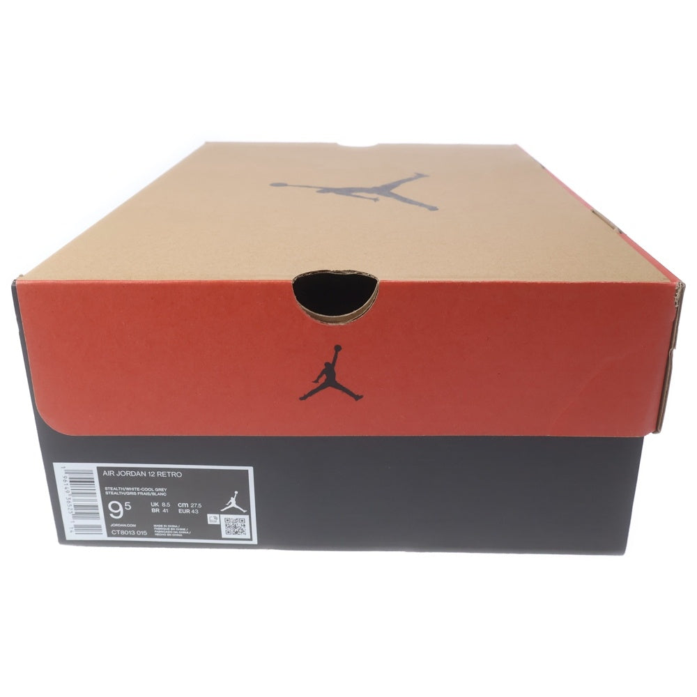 NIKE(ナイキ) Air Jordan 12 Retro Stealth エアジョーダン12 レトロ ステルス ハイカットスニーカー US9.5/27.5cm シルバー CT8013-015
