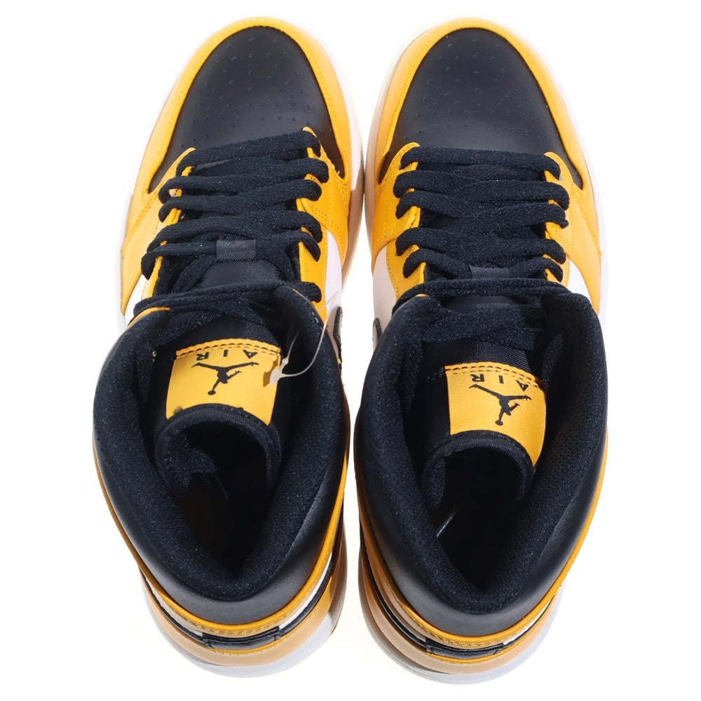 NIKE(ナイキ) AIR JORDAN 1 MID TAXI エアジョーダン1 ミッド タクシー ミッドカットスニーカー ブラック/イエロー US9.5/27.5cm 554724-701