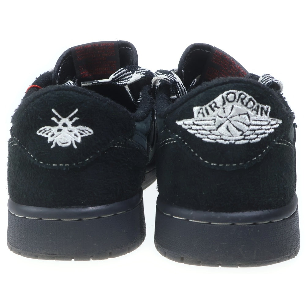 NIKE(ナイキ) ×TRAVIS SCOTT AIR JORDAN 1 LOW OG SP BLACK PHANTOM DM7866-001 エアジョーダン1 ブラックファントム ローカットスニーカー ブラック US9/27cm