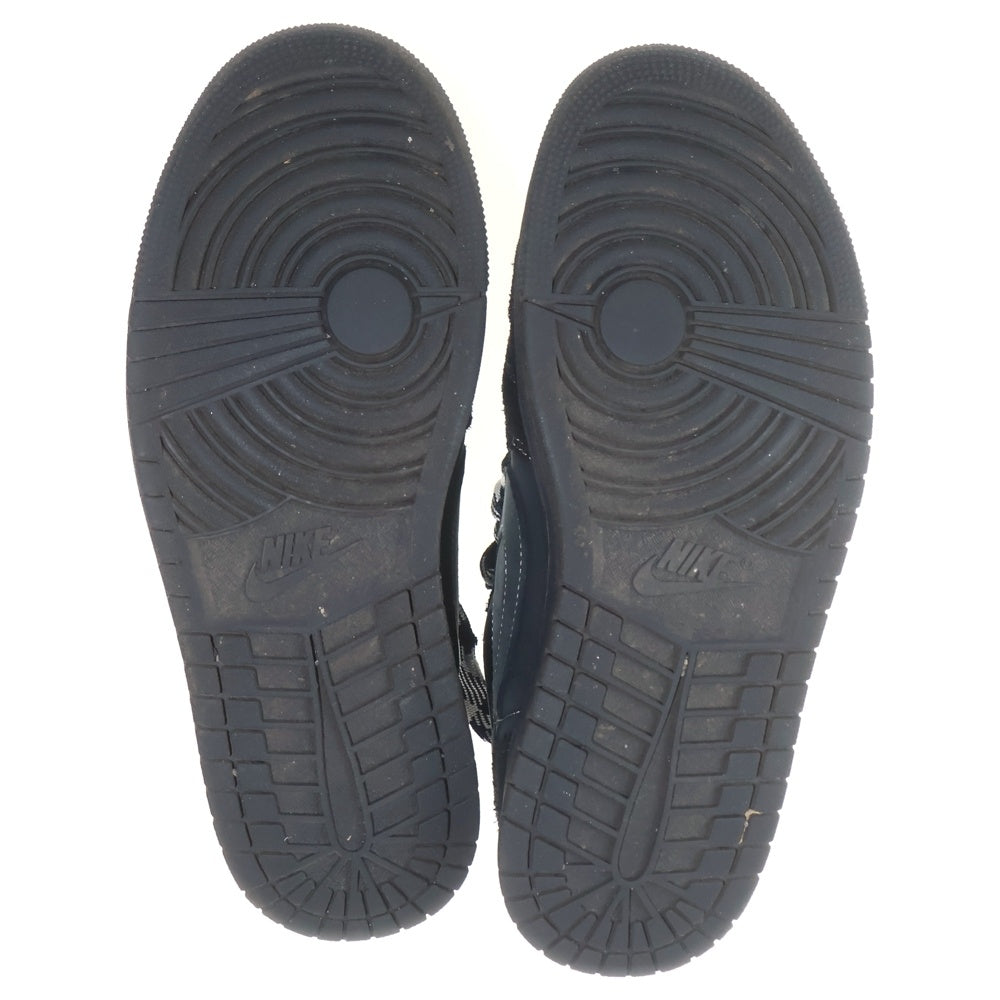 NIKE(ナイキ) ×TRAVIS SCOTT AIR JORDAN 1 LOW OG SP BLACK PHANTOM DM7866-001 エアジョーダン1 ブラックファントム ローカットスニーカー ブラック US9/27cm