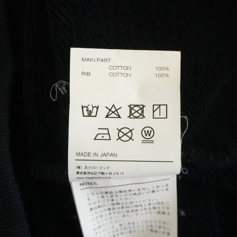 NEIGHBORHOOD(ネイバーフッド) ×WIND AND SEA Logo Sweatshirt ウィンダンシー ロゴ クルーネックスウェットトレーナー ブラック 231UWWSN-CSM01S
