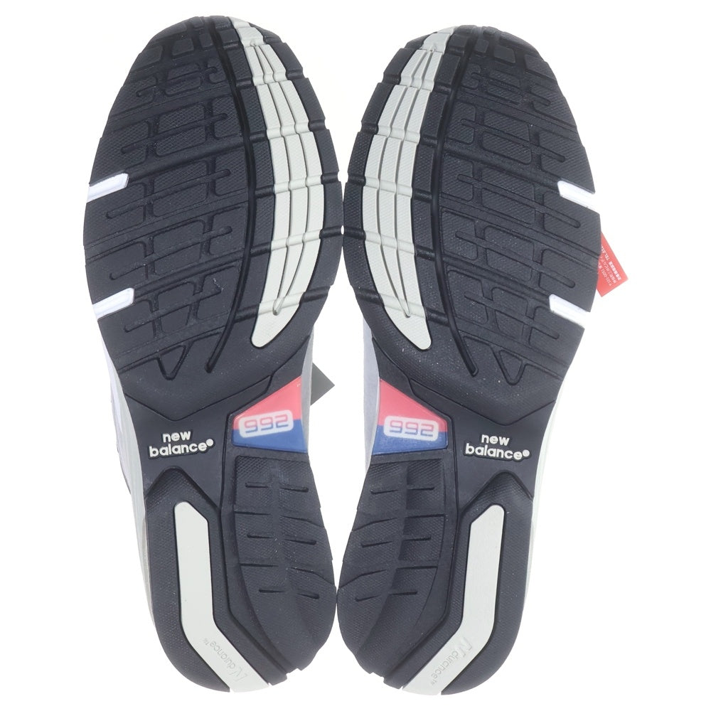 New Balance(ニューバランス) 992 Made in USA スエード メッシュ ロゴ ローカットスニーカー グレー US9/27cm U992GY