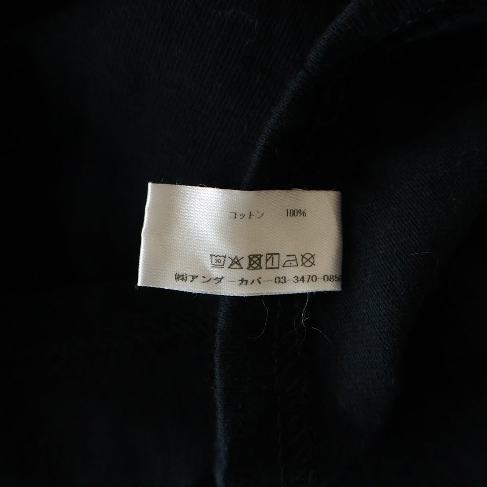 UNDERCOVER(アンダーカバー) ×Yu Nagaba 長場雄 Uロゴプリント半袖Tシャツ ブラック UC1E9813-1 レディース