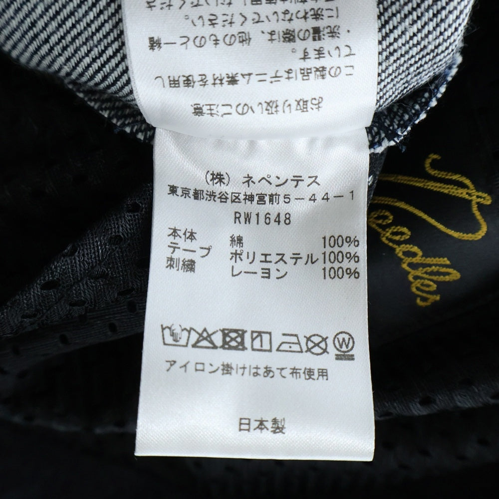 Needles(ニードルス) ×NUBIAN H.D. TRACK PANT - DENIM 11oz (EXCLUSIVE) / IND デニムトラックパンツ ワイドパンツ ワンウォッシュ インディゴ RW1648-exclusive