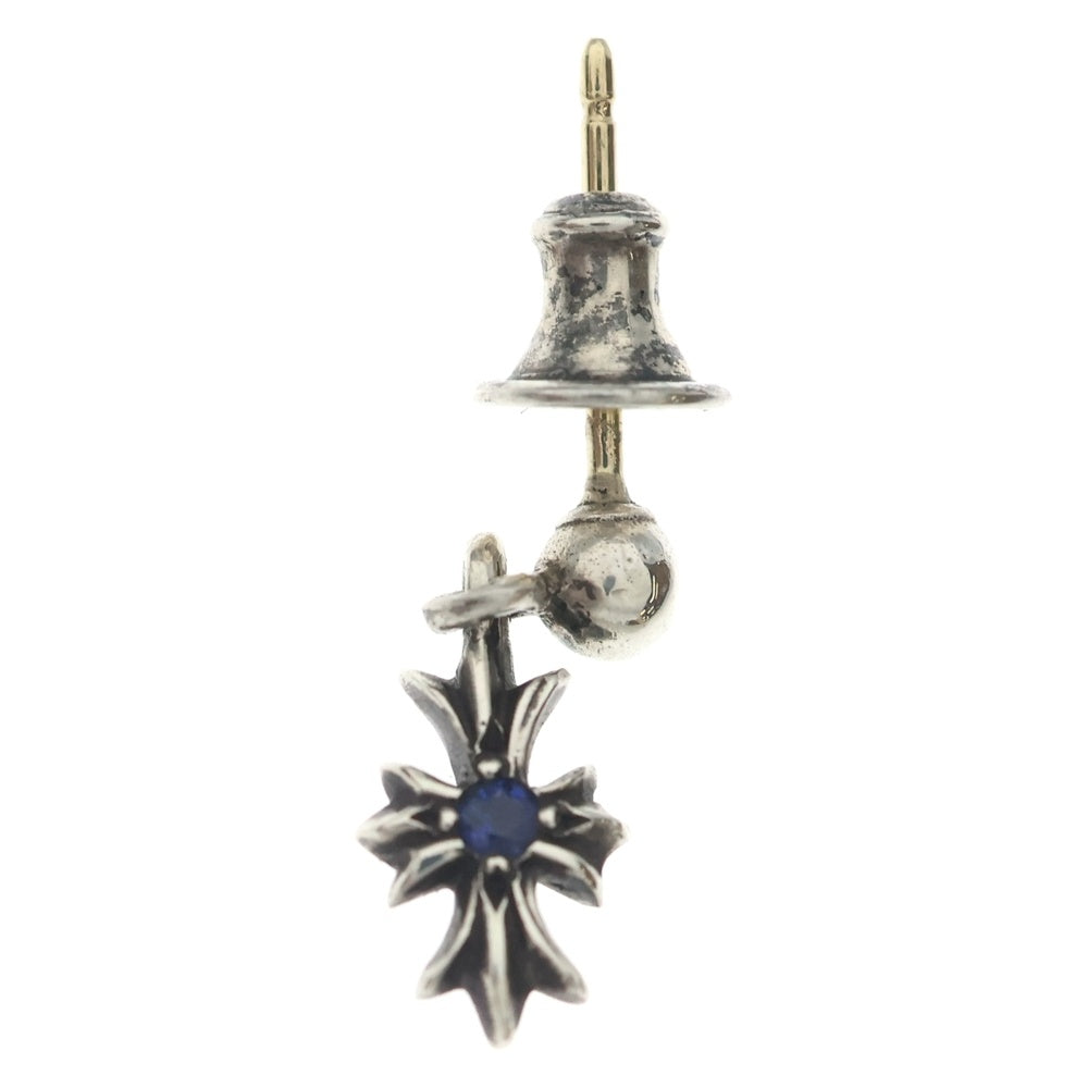 CHROME HEARTS(クロムハーツ) TNY E CH PLS 1SA タイニーE CHプラス ドロップピアス 1サファイア シルバー