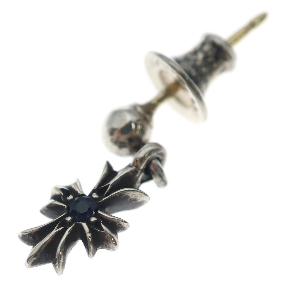 CHROME HEARTS(クロムハーツ) TNY E CH PLS 1SA タイニーE CHプラス ドロップピアス 1サファイア シルバー