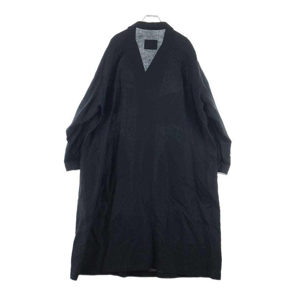 YOHJI YAMAMOTO REGULATION(ヨウジヤマモト レギュレーション) Hemp Atelier Coat ヘンプアトリエコート ブラック FQ-C53-300