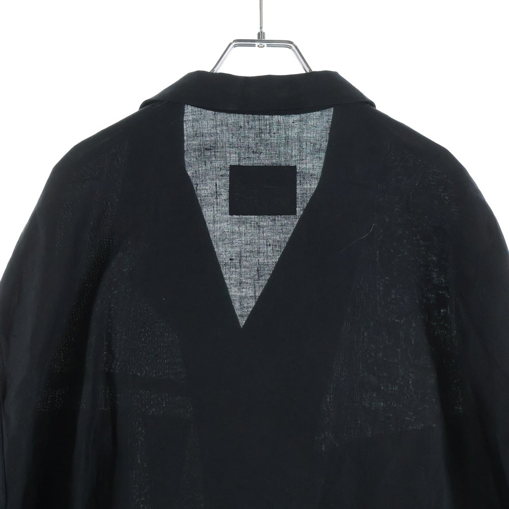 YOHJI YAMAMOTO REGULATION(ヨウジヤマモト レギュレーション) Hemp Atelier Coat ヘンプアトリエコート ブラック FQ-C53-300