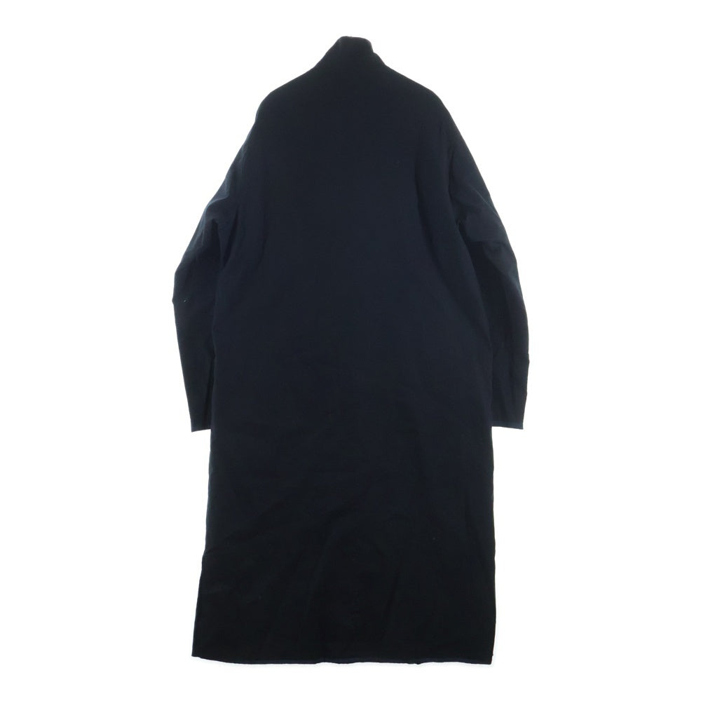 B Yohji Yamamoto(ビー ヨウジヤマモト) コットン ジップアップ スタンドカラーコート ブラック NR-B57-804