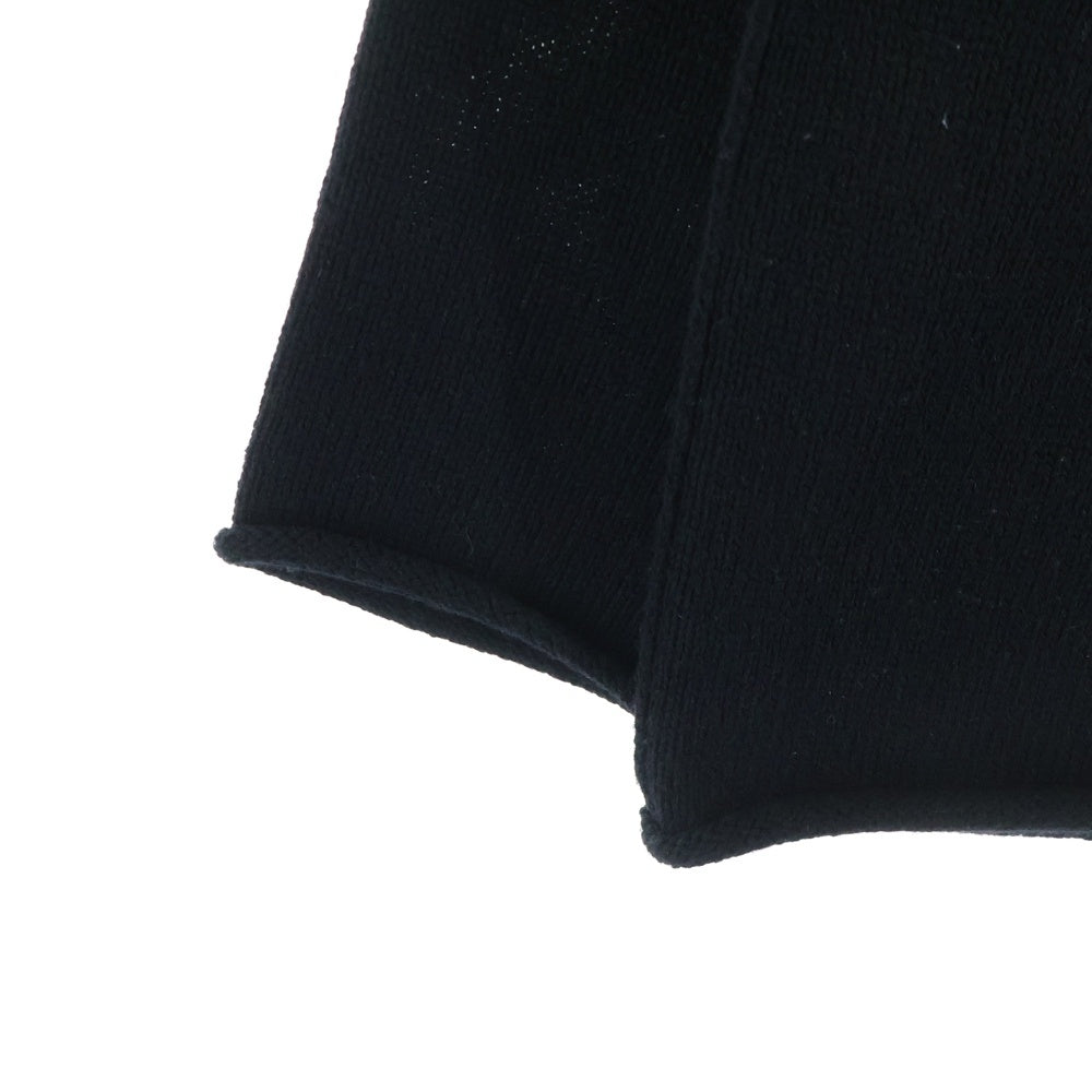 B Yohji Yamamoto(ビー ヨウジヤマモト) ネック クロップド丈 ニット セーター ブラック NV-K52-197