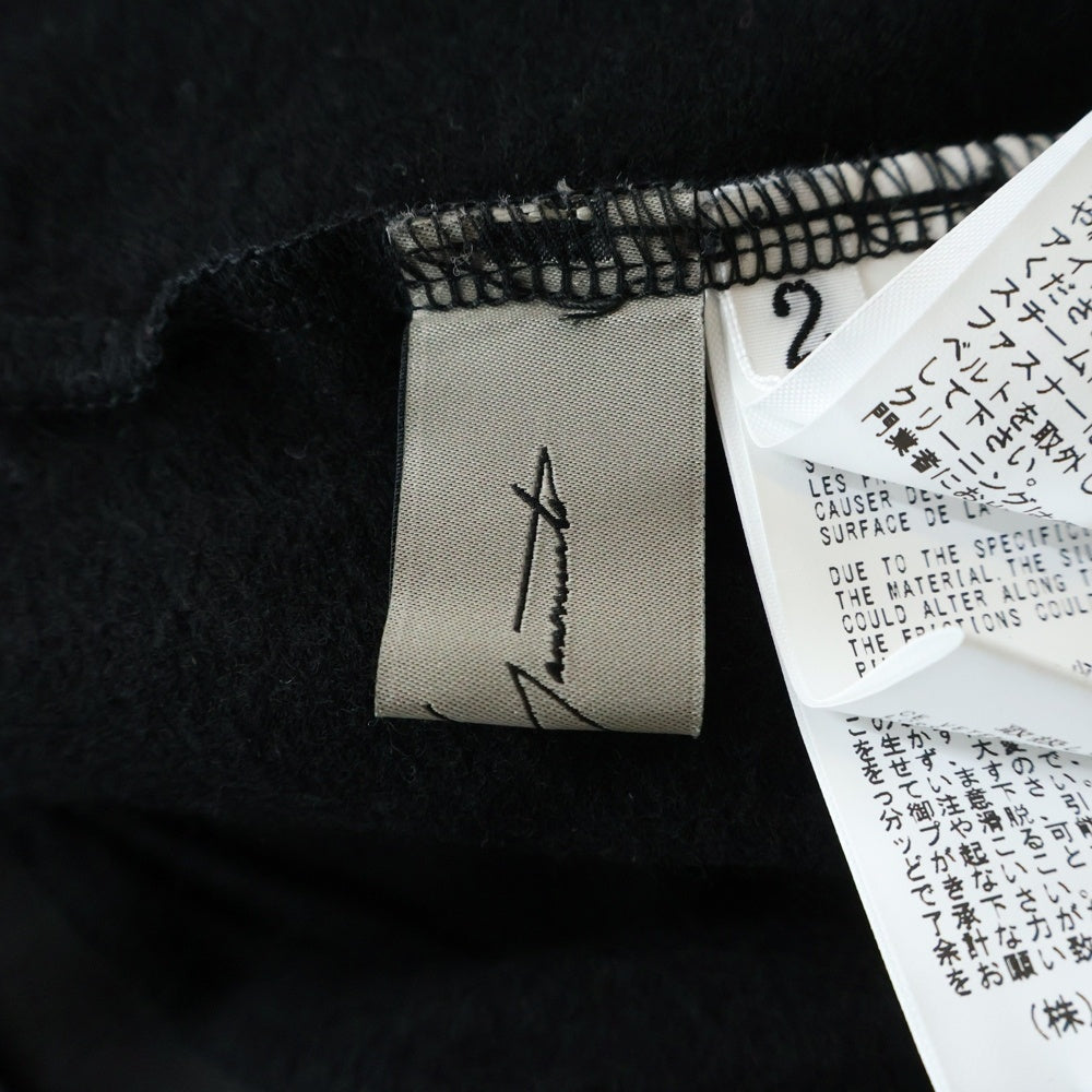 Yohji Yamamoto(ヨウジヤマモト) ダメージ加工 サイドドローコード デニムパンツ ジーンズ ブラック FE-P02-003