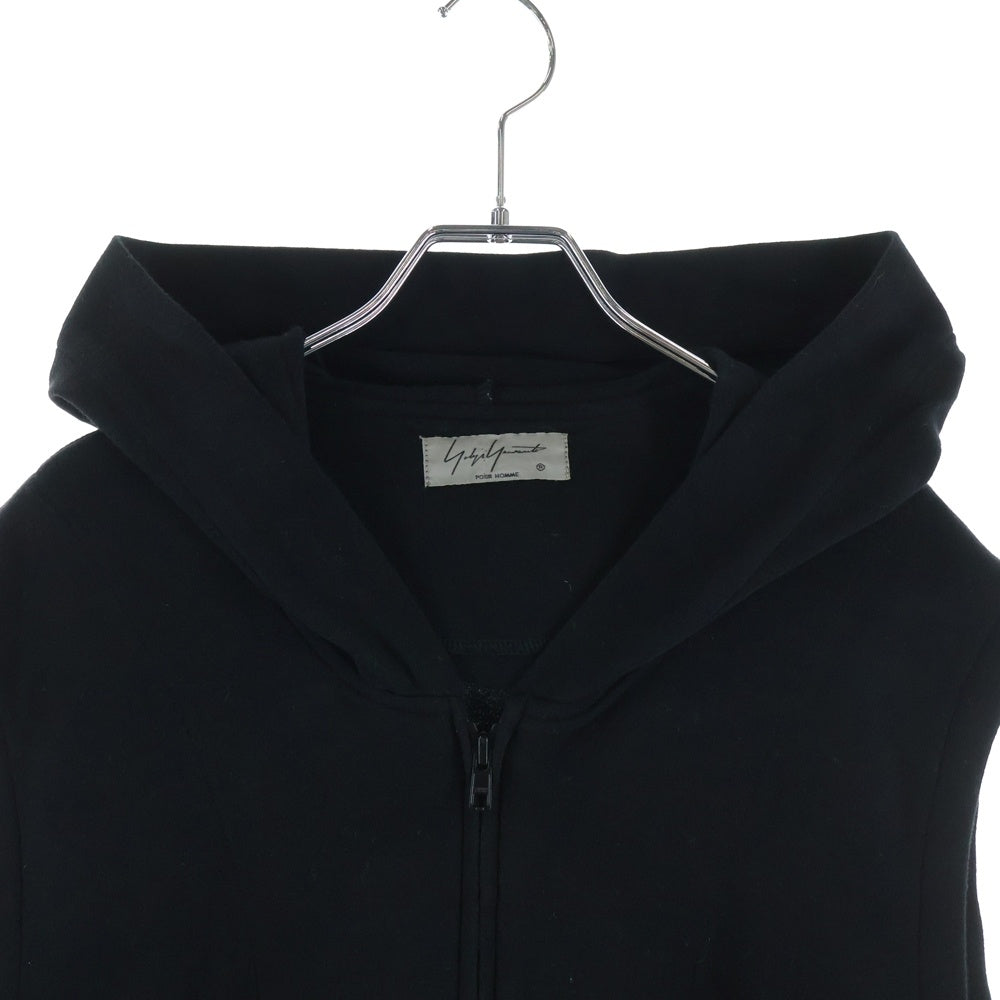 Yohji Yamamoto POUR HOMME(ヨウジヤマモト プールオム) 19SS ノースリーブジップアップパーカー ブラック HH-T23-988