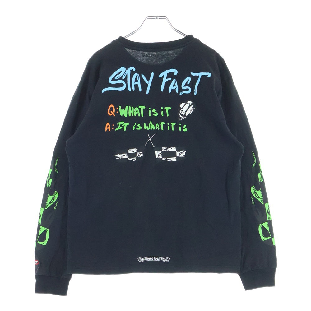 CHROME HEARTS(クロムハーツ) × MATTY BOY STAY FAST Sex Records Long Sleeve Tee ステイファスト セックスレコーズ ロングスリーブTシャツ 長袖カットソーブラック