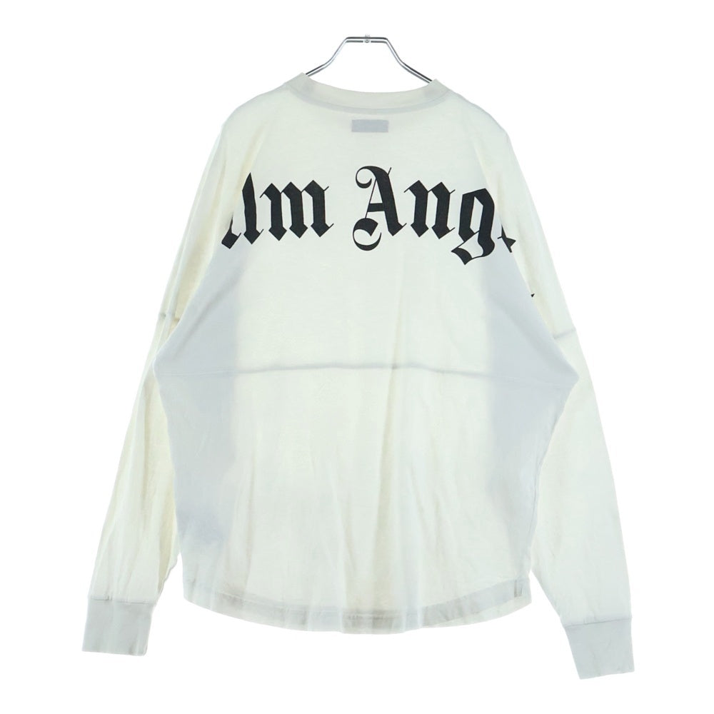 Palm Angels(パームエンジェルス) Back Logo L/S TEE PMAB001F18413014 バックロゴプリントクルーネック長袖Tシャツカットソー ホワイト