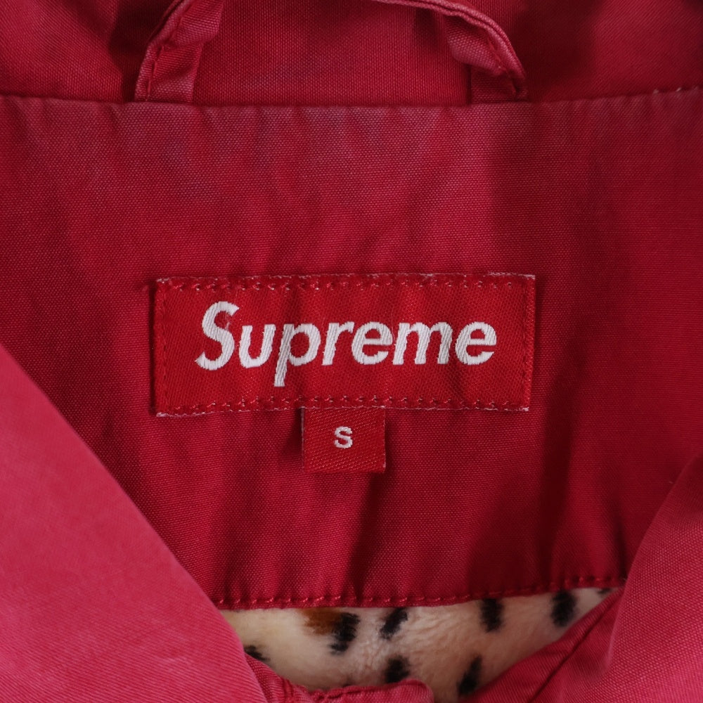 SUPREME(シュプリーム) 10AW Leopard Lined Coaches Jacket レオパード コーチジャケット レッド