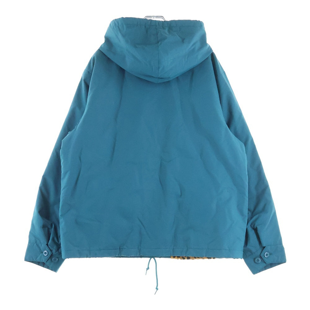 SUPREME(シュプリーム) 19SS Cheetah Hooded Station Jacket ジップアップ ナイロンジャケット フーディ ブルー