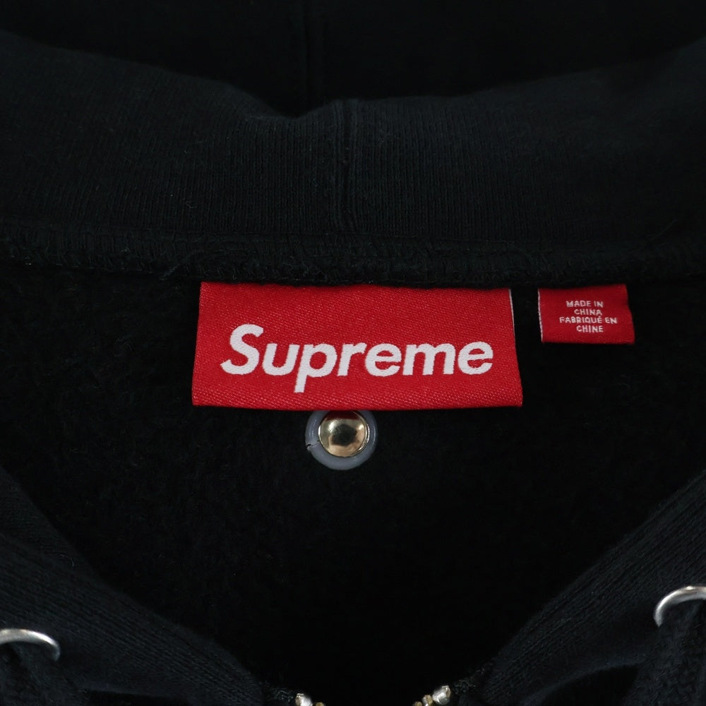 SUPREME(シュプリーム) 25SS ×B.B SIMON ZIP UP HOODED SWEATSHIRT スタッズ ジップアップフーディー ブラック
