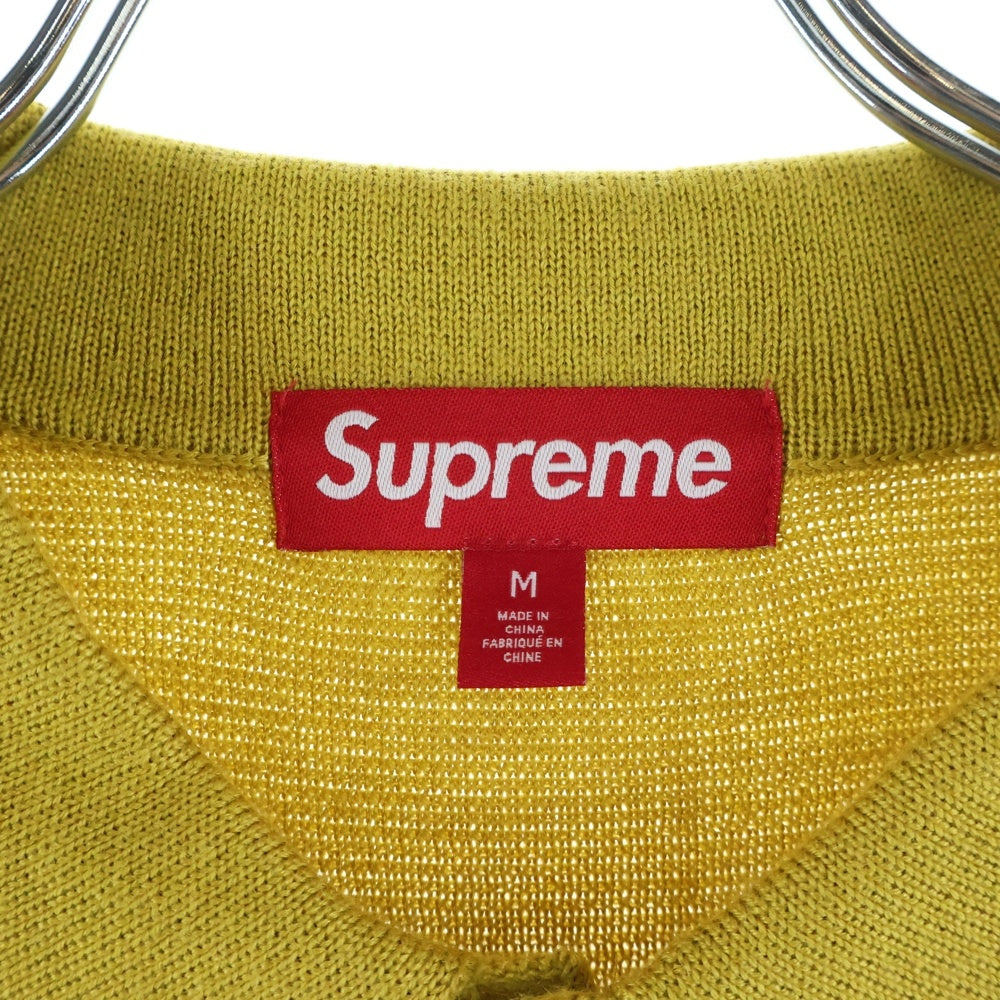 SUPREME(シュプリーム) 23AW SILK MAP CARDIGAN シルクマップカーディガン イエロー/ピンク