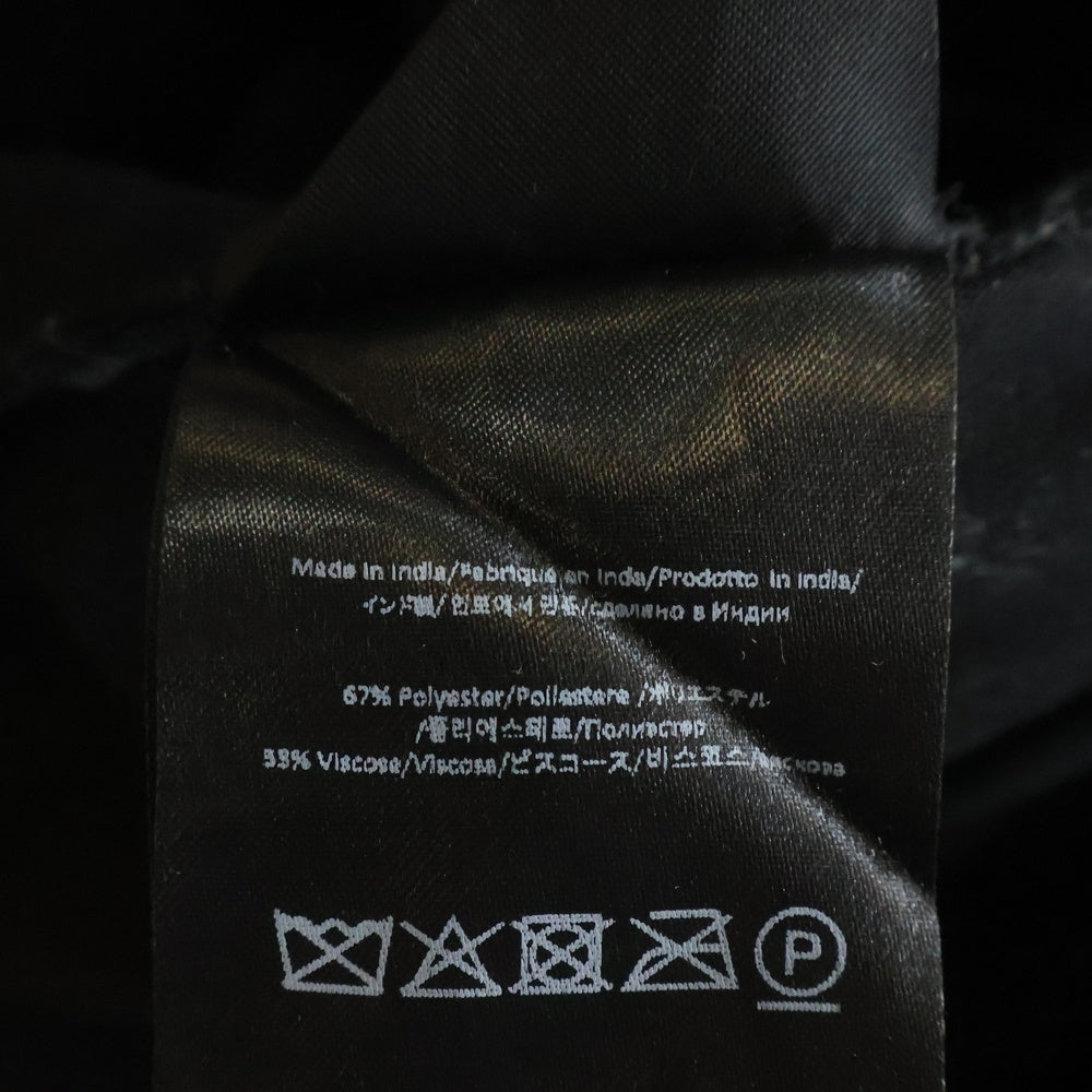 BLUEMARBLE(ブルーマーブル) Embroidered Pants In Wool フロントスタッズデザイン ウールスラックス ブラック