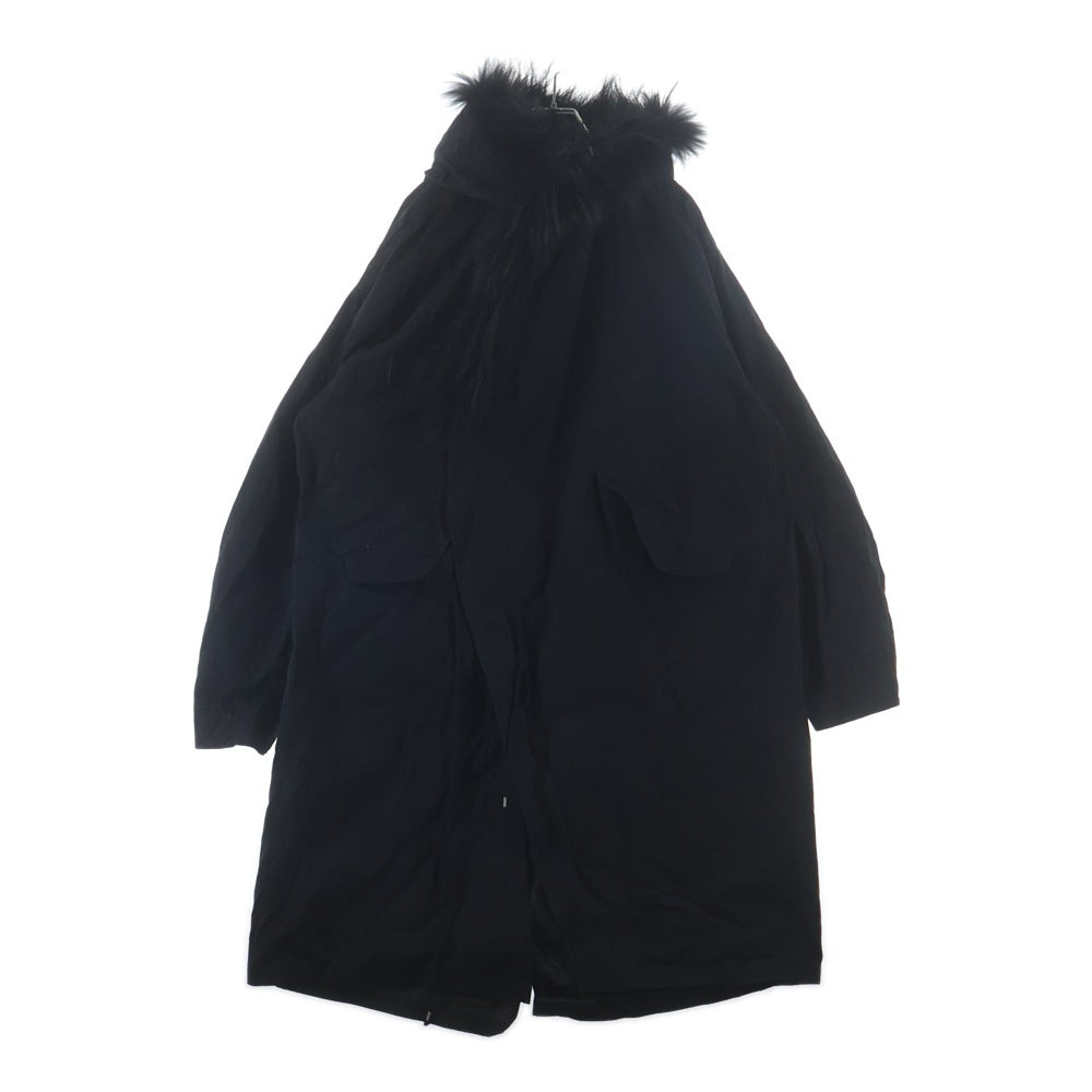 POST ARCHIVE FACTION(ポストアーカイブファクション) M66 PARKA 25F-002BK 裏地キルティング ファーフーデッドジップアップコート ブラック
