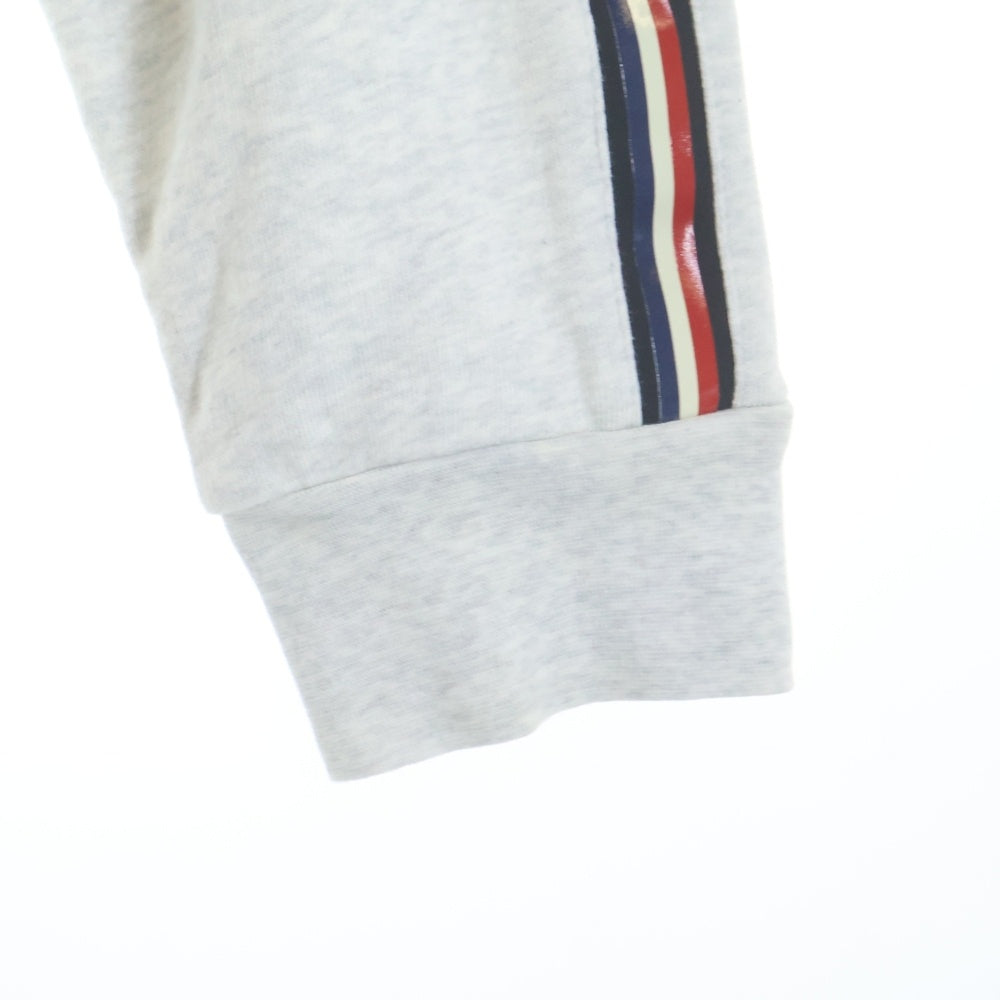 MONCLER(モンクレール) MAGLIA CON CAPPUCCIO ビッグロゴ刺繍ダブルジップパーカー グレー G10918G7C210 809LA