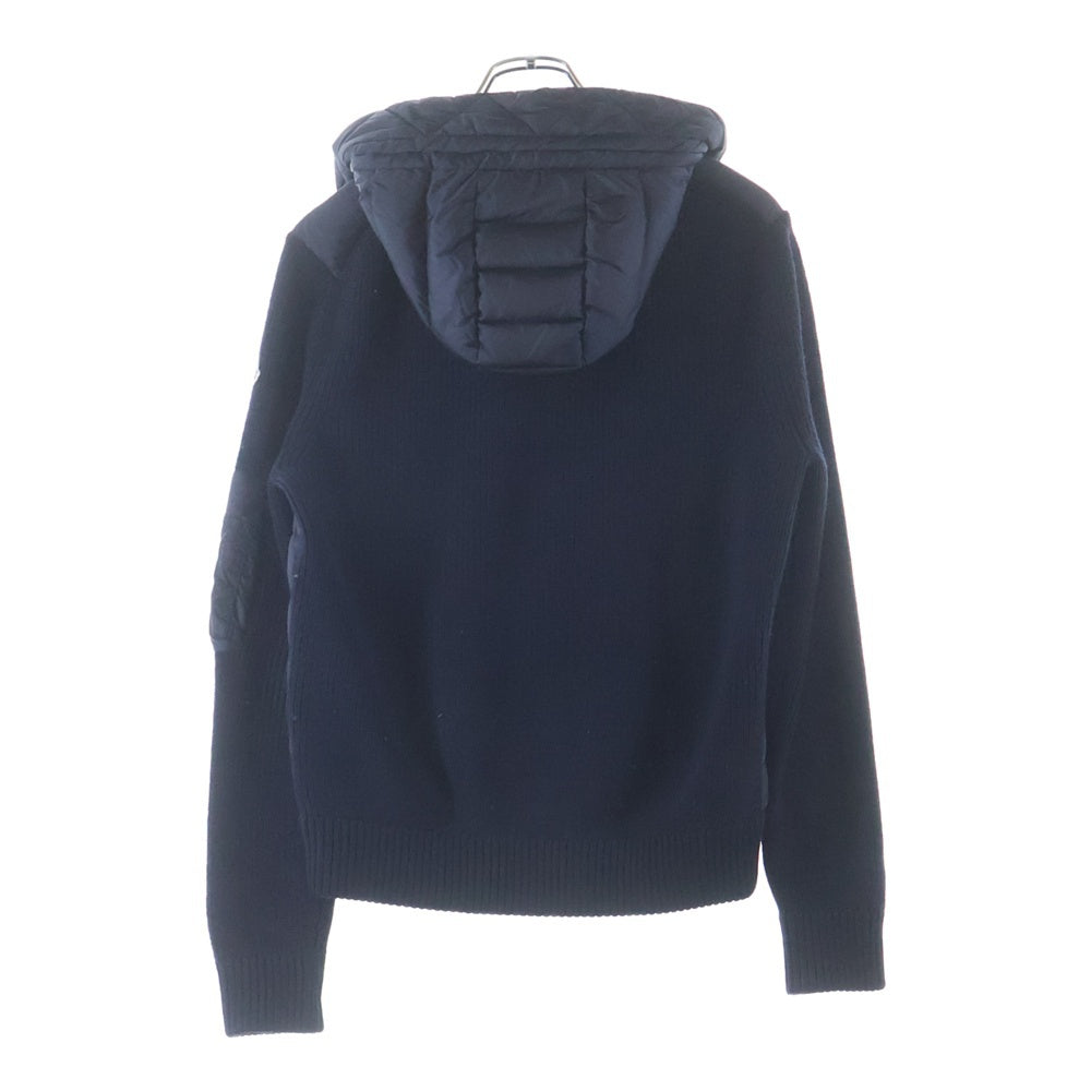 MONCLER(モンクレール) MAGLIONE TRICOT CARDIGAN D20919402800 ニット切替ダウンジャケット ネイビー