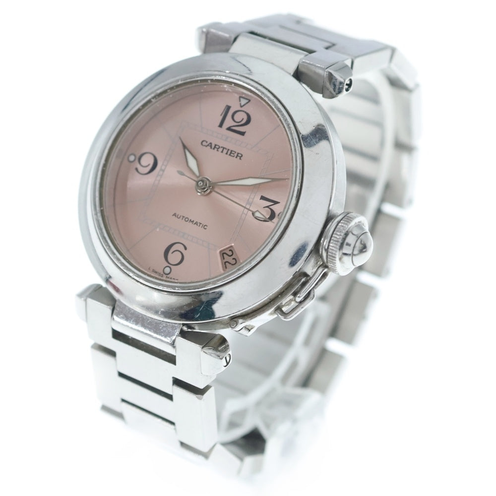 Cartier(カルティエ) パシャC デイト 自動巻き 腕時計 ピンク文字盤 シルバーW31075M7 レディース