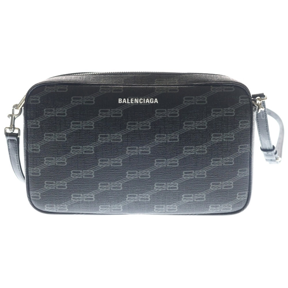 BALENCIAGA(バレンシアガ) BBモノグラムシグネチャーカメラバッグ メッセンジャーバッグ ブラック 702723