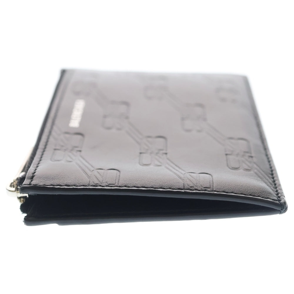 BALENCIAGA(バレンシアガ) EMBOSSED MONOGRAM COIN CASE 717784 エンボス加工 BBモノグラム フラグメントケース カードケース コインケース 小銭入れ ブラック